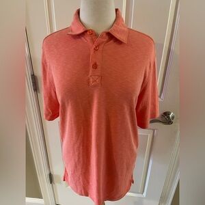 Nicoby Polysonic Coral Polo Golf Shirt-Size M
